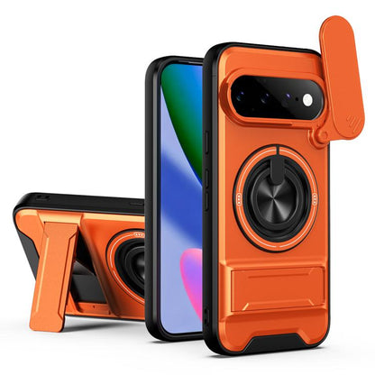 Lens Sliding Window Multifunctional Magnetic Shockproof Phone Case, For Google Pixel 11 / 11 Pro, For Google Pixel 10a, For Google Pixel 9a, For Google Pixel 9 Pro XL 5G, For Google Pixel 9, For Google Pixel 8a, For Google Pixel 8 Pro, For Google Pixel...