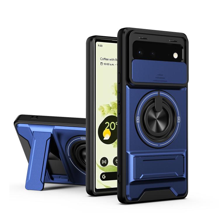 Lens Sliding Window Multifunctional Magnetic Shockproof Phone Case, For Google Pixel 11 / 11 Pro, For Google Pixel 10a, For Google Pixel 9a, For Google Pixel 9 Pro XL 5G, For Google Pixel 9, For Google Pixel 8a, For Google Pixel 8 Pro, For Google Pixel...