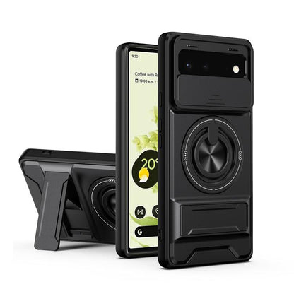 Lens Sliding Window Multifunctional Magnetic Shockproof Phone Case, For Google Pixel 11 / 11 Pro, For Google Pixel 10a, For Google Pixel 9a, For Google Pixel 9 Pro XL 5G, For Google Pixel 9, For Google Pixel 8a, For Google Pixel 8 Pro, For Google Pixel...