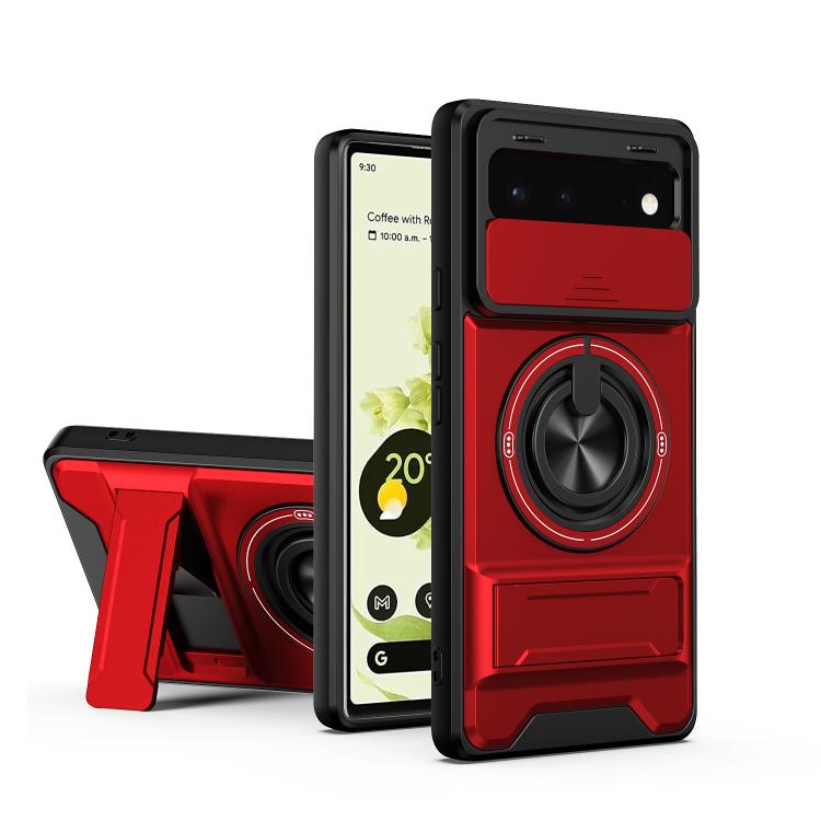 Lens Sliding Window Multifunctional Magnetic Shockproof Phone Case, For Google Pixel 11 / 11 Pro, For Google Pixel 10a, For Google Pixel 9a, For Google Pixel 9 Pro XL 5G, For Google Pixel 9, For Google Pixel 8a, For Google Pixel 8 Pro, For Google Pixel...