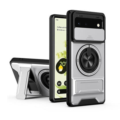 Lens Sliding Window Multifunctional Magnetic Shockproof Phone Case, For Google Pixel 11 / 11 Pro, For Google Pixel 10a, For Google Pixel 9a, For Google Pixel 9 Pro XL 5G, For Google Pixel 9, For Google Pixel 8a, For Google Pixel 8 Pro, For Google Pixel...