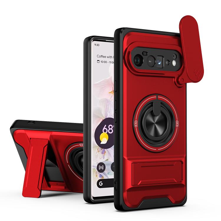 Lens Sliding Window Multifunctional Magnetic Shockproof Phone Case, For Google Pixel 11 / 11 Pro, For Google Pixel 10a, For Google Pixel 9a, For Google Pixel 9 Pro XL 5G, For Google Pixel 9, For Google Pixel 8a, For Google Pixel 8 Pro, For Google Pixel...