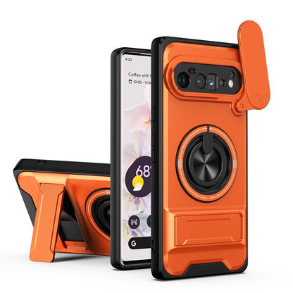 Lens Sliding Window Multifunctional Magnetic Shockproof Phone Case, For Google Pixel 11 / 11 Pro, For Google Pixel 10a, For Google Pixel 9a, For Google Pixel 9 Pro XL 5G, For Google Pixel 9, For Google Pixel 8a, For Google Pixel 8 Pro, For Google Pixel...