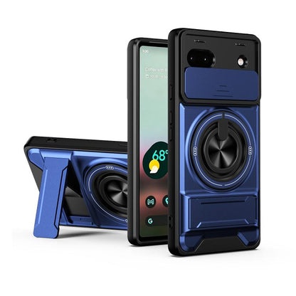 Lens Sliding Window Multifunctional Magnetic Shockproof Phone Case, For Google Pixel 11 / 11 Pro, For Google Pixel 10a, For Google Pixel 9a, For Google Pixel 9 Pro XL 5G, For Google Pixel 9, For Google Pixel 8a, For Google Pixel 8 Pro, For Google Pixel...