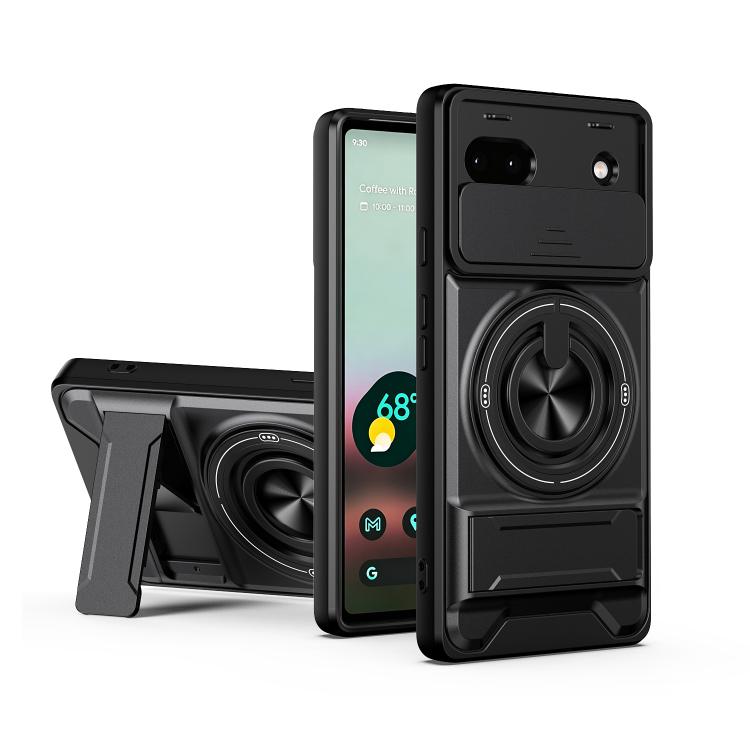 Lens Sliding Window Multifunctional Magnetic Shockproof Phone Case, For Google Pixel 11 / 11 Pro, For Google Pixel 10a, For Google Pixel 9a, For Google Pixel 9 Pro XL 5G, For Google Pixel 9, For Google Pixel 8a, For Google Pixel 8 Pro, For Google Pixel...