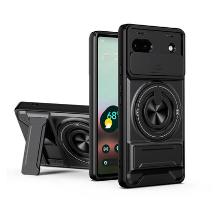 Lens Sliding Window Multifunctional Magnetic Shockproof Phone Case, For Google Pixel 11 / 11 Pro, For Google Pixel 10a, For Google Pixel 9a, For Google Pixel 9 Pro XL 5G, For Google Pixel 9, For Google Pixel 8a, For Google Pixel 8 Pro, For Google Pixel...