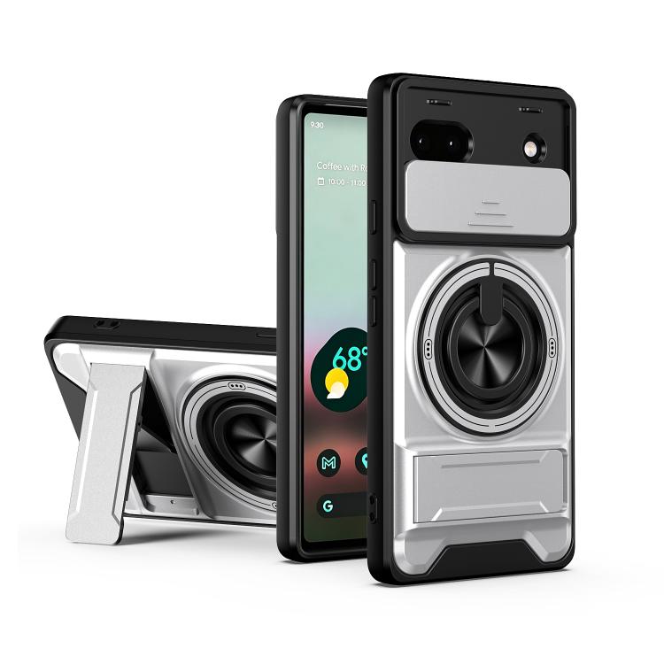 Lens Sliding Window Multifunctional Magnetic Shockproof Phone Case, For Google Pixel 11 / 11 Pro, For Google Pixel 10a, For Google Pixel 9a, For Google Pixel 9 Pro XL 5G, For Google Pixel 9, For Google Pixel 8a, For Google Pixel 8 Pro, For Google Pixel...