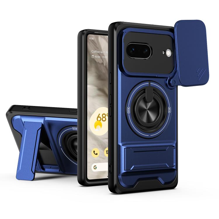 Lens Sliding Window Multifunctional Magnetic Shockproof Phone Case, For Google Pixel 11 / 11 Pro, For Google Pixel 10a, For Google Pixel 9a, For Google Pixel 9 Pro XL 5G, For Google Pixel 9, For Google Pixel 8a, For Google Pixel 8 Pro, For Google Pixel...