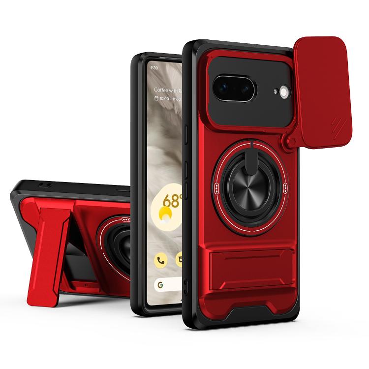 Lens Sliding Window Multifunctional Magnetic Shockproof Phone Case, For Google Pixel 11 / 11 Pro, For Google Pixel 10a, For Google Pixel 9a, For Google Pixel 9 Pro XL 5G, For Google Pixel 9, For Google Pixel 8a, For Google Pixel 8 Pro, For Google Pixel...