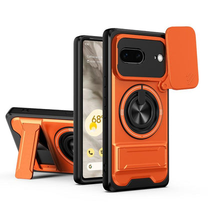 Lens Sliding Window Multifunctional Magnetic Shockproof Phone Case, For Google Pixel 11 / 11 Pro, For Google Pixel 10a, For Google Pixel 9a, For Google Pixel 9 Pro XL 5G, For Google Pixel 9, For Google Pixel 8a, For Google Pixel 8 Pro, For Google Pixel...