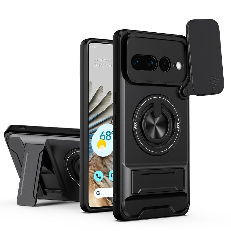 Lens Sliding Window Multifunctional Magnetic Shockproof Phone Case, For Google Pixel 11 / 11 Pro, For Google Pixel 10a, For Google Pixel 9a, For Google Pixel 9 Pro XL 5G, For Google Pixel 9, For Google Pixel 8a, For Google Pixel 8 Pro, For Google Pixel...