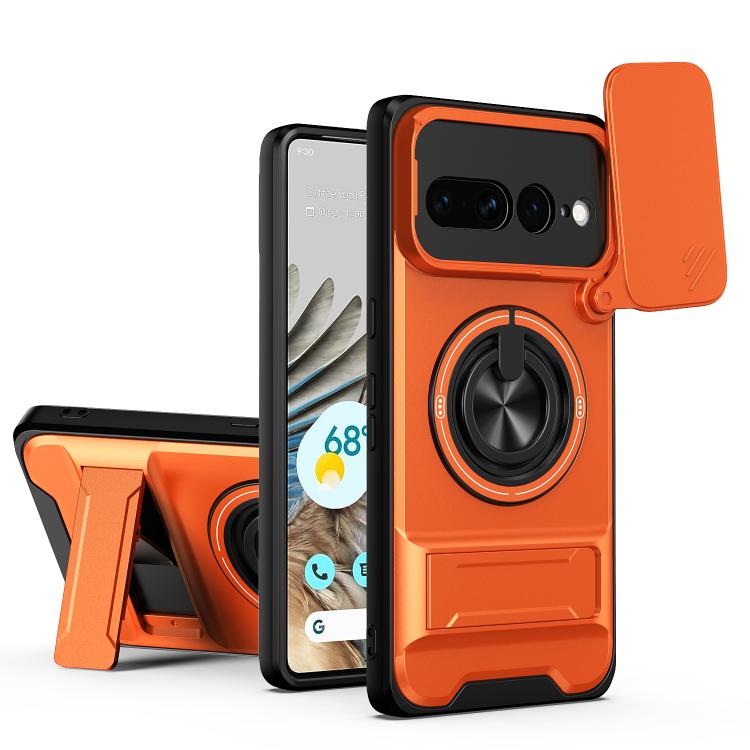 Lens Sliding Window Multifunctional Magnetic Shockproof Phone Case, For Google Pixel 11 / 11 Pro, For Google Pixel 10a, For Google Pixel 9a, For Google Pixel 9 Pro XL 5G, For Google Pixel 9, For Google Pixel 8a, For Google Pixel 8 Pro, For Google Pixel...