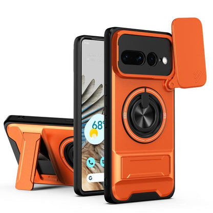 Lens Sliding Window Multifunctional Magnetic Shockproof Phone Case, For Google Pixel 11 / 11 Pro, For Google Pixel 10a, For Google Pixel 9a, For Google Pixel 9 Pro XL 5G, For Google Pixel 9, For Google Pixel 8a, For Google Pixel 8 Pro, For Google Pixel...