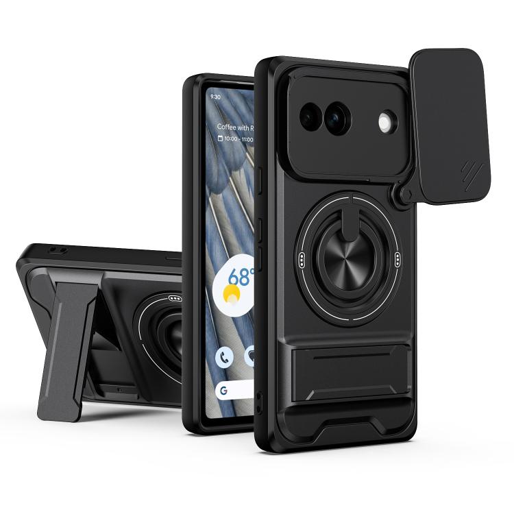 Lens Sliding Window Multifunctional Magnetic Shockproof Phone Case, For Google Pixel 11 / 11 Pro, For Google Pixel 10a, For Google Pixel 9a, For Google Pixel 9 Pro XL 5G, For Google Pixel 9, For Google Pixel 8a, For Google Pixel 8 Pro, For Google Pixel...