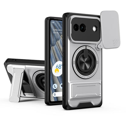 Lens Sliding Window Multifunctional Magnetic Shockproof Phone Case, For Google Pixel 11 / 11 Pro, For Google Pixel 10a, For Google Pixel 9a, For Google Pixel 9 Pro XL 5G, For Google Pixel 9, For Google Pixel 8a, For Google Pixel 8 Pro, For Google Pixel...