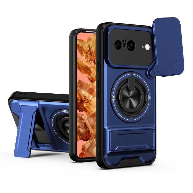 Lens Sliding Window Multifunctional Magnetic Shockproof Phone Case, For Google Pixel 11 / 11 Pro, For Google Pixel 10a, For Google Pixel 9a, For Google Pixel 9 Pro XL 5G, For Google Pixel 9, For Google Pixel 8a, For Google Pixel 8 Pro, For Google Pixel...