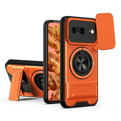 Lens Sliding Window Multifunctional Magnetic Shockproof Phone Case, For Google Pixel 11 / 11 Pro, For Google Pixel 10a, For Google Pixel 9a, For Google Pixel 9 Pro XL 5G, For Google Pixel 9, For Google Pixel 8a, For Google Pixel 8 Pro, For Google Pixel...