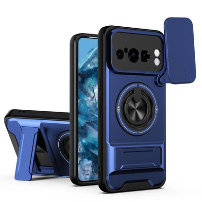 Lens Sliding Window Multifunctional Magnetic Shockproof Phone Case, For Google Pixel 11 / 11 Pro, For Google Pixel 10a, For Google Pixel 9a, For Google Pixel 9 Pro XL 5G, For Google Pixel 9, For Google Pixel 8a, For Google Pixel 8 Pro, For Google Pixel...