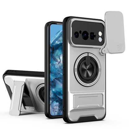 Lens Sliding Window Multifunctional Magnetic Shockproof Phone Case, For Google Pixel 11 / 11 Pro, For Google Pixel 10a, For Google Pixel 9a, For Google Pixel 9 Pro XL 5G, For Google Pixel 9, For Google Pixel 8a, For Google Pixel 8 Pro, For Google Pixel...