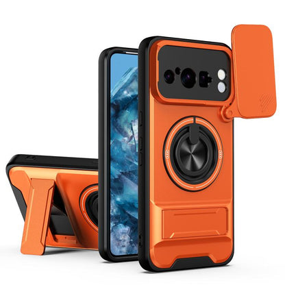 Lens Sliding Window Multifunctional Magnetic Shockproof Phone Case, For Google Pixel 11 / 11 Pro, For Google Pixel 10a, For Google Pixel 9a, For Google Pixel 9 Pro XL 5G, For Google Pixel 9, For Google Pixel 8a, For Google Pixel 8 Pro, For Google Pixel...
