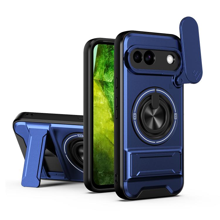 Lens Sliding Window Multifunctional Magnetic Shockproof Phone Case, For Google Pixel 11 / 11 Pro, For Google Pixel 10a, For Google Pixel 9a, For Google Pixel 9 Pro XL 5G, For Google Pixel 9, For Google Pixel 8a, For Google Pixel 8 Pro, For Google Pixel...
