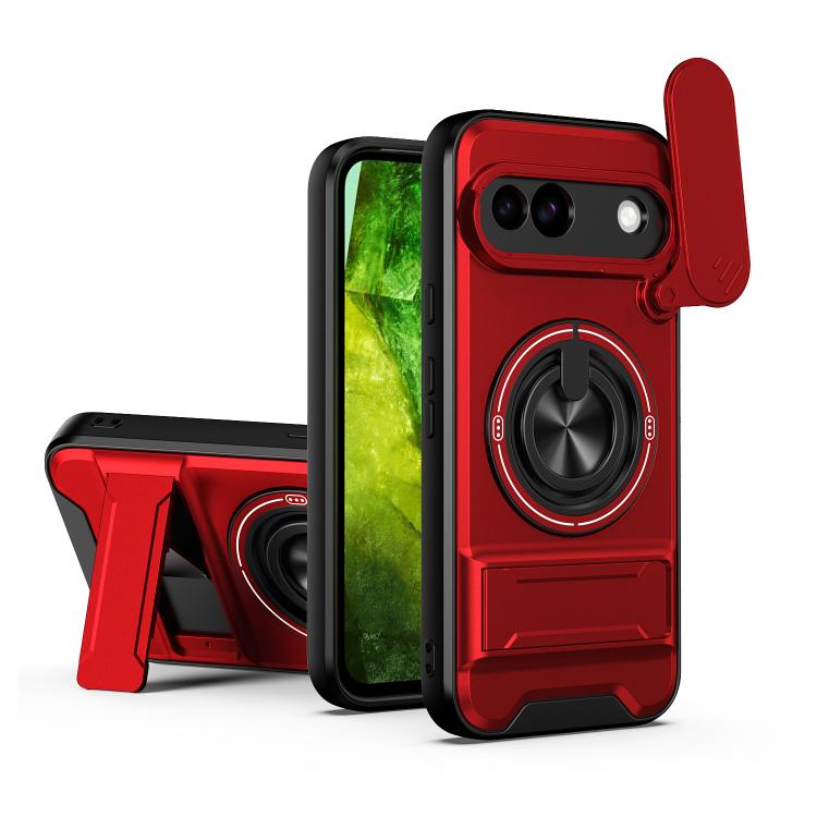 Lens Sliding Window Multifunctional Magnetic Shockproof Phone Case, For Google Pixel 11 / 11 Pro, For Google Pixel 10a, For Google Pixel 9a, For Google Pixel 9 Pro XL 5G, For Google Pixel 9, For Google Pixel 8a, For Google Pixel 8 Pro, For Google Pixel...