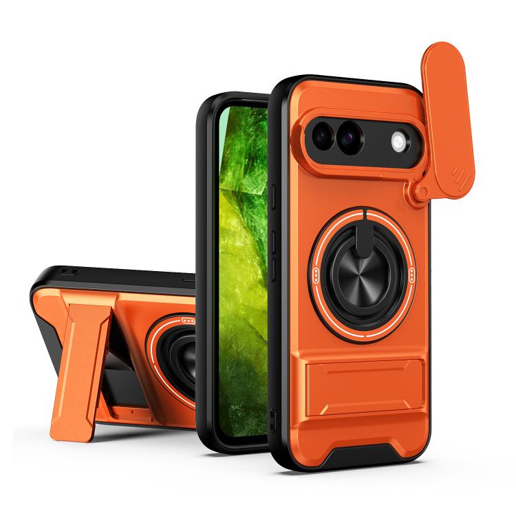 Lens Sliding Window Multifunctional Magnetic Shockproof Phone Case, For Google Pixel 11 / 11 Pro, For Google Pixel 10a, For Google Pixel 9a, For Google Pixel 9 Pro XL 5G, For Google Pixel 9, For Google Pixel 8a, For Google Pixel 8 Pro, For Google Pixel...