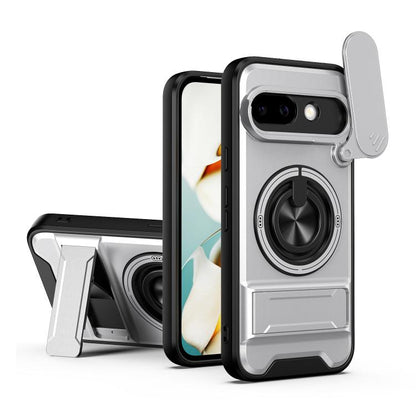 Lens Sliding Window Multifunctional Magnetic Shockproof Phone Case, For Google Pixel 11 / 11 Pro, For Google Pixel 10a, For Google Pixel 9a, For Google Pixel 9 Pro XL 5G, For Google Pixel 9, For Google Pixel 8a, For Google Pixel 8 Pro, For Google Pixel...