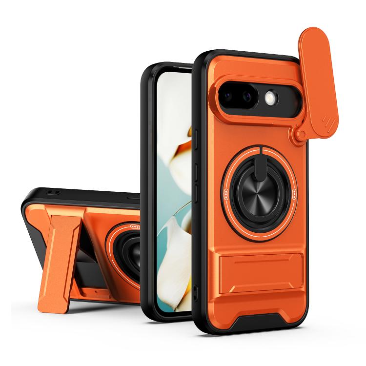 Lens Sliding Window Multifunctional Magnetic Shockproof Phone Case, For Google Pixel 11 / 11 Pro, For Google Pixel 10a, For Google Pixel 9a, For Google Pixel 9 Pro XL 5G, For Google Pixel 9, For Google Pixel 8a, For Google Pixel 8 Pro, For Google Pixel...