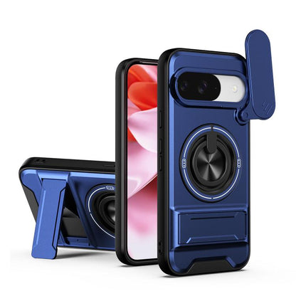 Lens Sliding Window Multifunctional Magnetic Shockproof Phone Case, For Google Pixel 11 / 11 Pro, For Google Pixel 10a, For Google Pixel 9a, For Google Pixel 9 Pro XL 5G, For Google Pixel 9, For Google Pixel 8a, For Google Pixel 8 Pro, For Google Pixel...