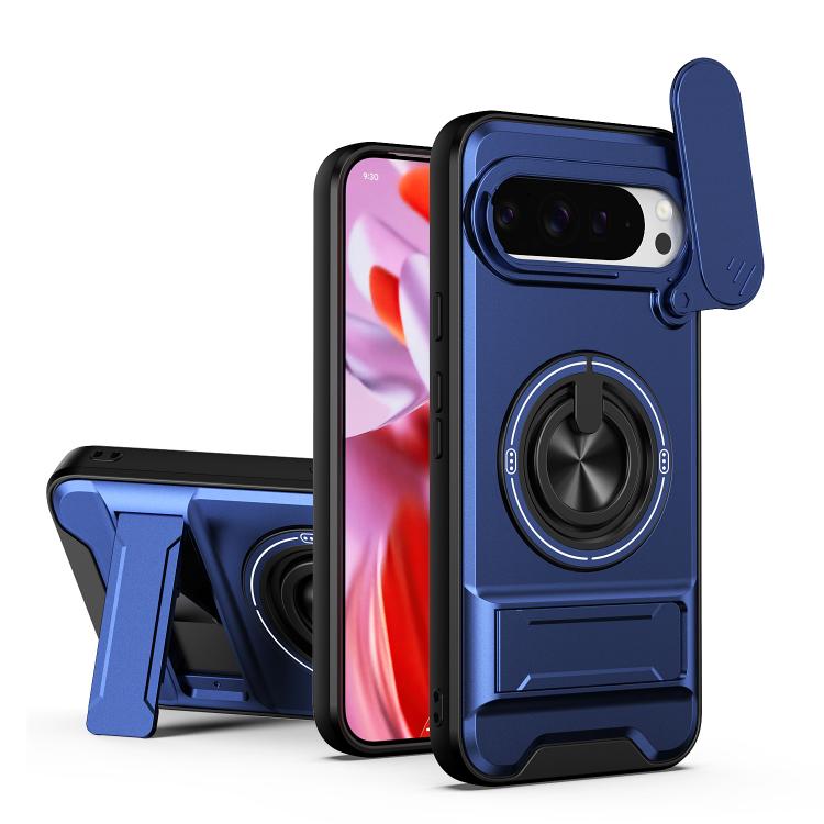 Lens Sliding Window Multifunctional Magnetic Shockproof Phone Case, For Google Pixel 11 / 11 Pro, For Google Pixel 10a, For Google Pixel 9a, For Google Pixel 9 Pro XL 5G, For Google Pixel 9, For Google Pixel 8a, For Google Pixel 8 Pro, For Google Pixel...