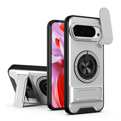 Lens Sliding Window Multifunctional Magnetic Shockproof Phone Case, For Google Pixel 11 / 11 Pro, For Google Pixel 10a, For Google Pixel 9a, For Google Pixel 9 Pro XL 5G, For Google Pixel 9, For Google Pixel 8a, For Google Pixel 8 Pro, For Google Pixel...
