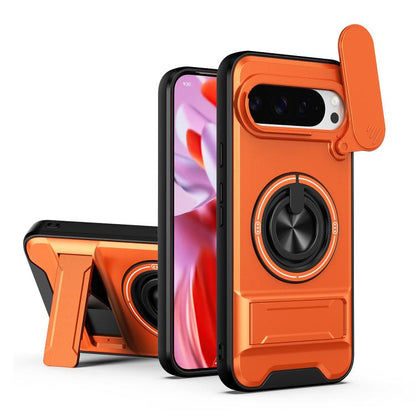 Lens Sliding Window Multifunctional Magnetic Shockproof Phone Case, For Google Pixel 11 / 11 Pro, For Google Pixel 10a, For Google Pixel 9a, For Google Pixel 9 Pro XL 5G, For Google Pixel 9, For Google Pixel 8a, For Google Pixel 8 Pro, For Google Pixel...