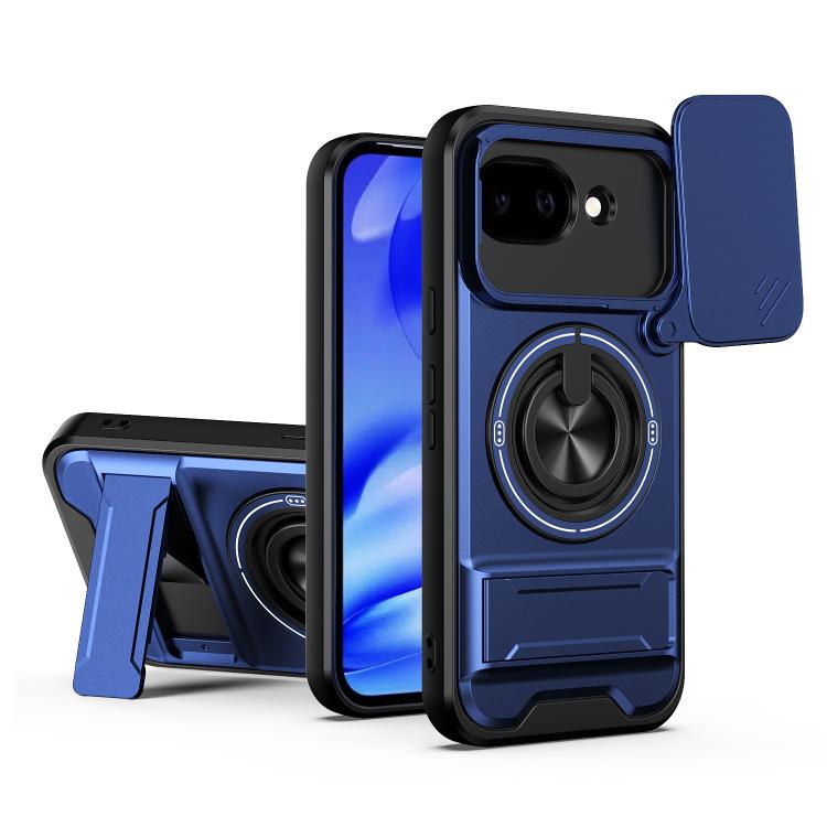 Lens Sliding Window Multifunctional Magnetic Shockproof Phone Case, For Google Pixel 11 / 11 Pro, For Google Pixel 10a, For Google Pixel 9a, For Google Pixel 9 Pro XL 5G, For Google Pixel 9, For Google Pixel 8a, For Google Pixel 8 Pro, For Google Pixel...