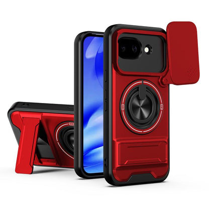 Lens Sliding Window Multifunctional Magnetic Shockproof Phone Case, For Google Pixel 11 / 11 Pro, For Google Pixel 10a, For Google Pixel 9a, For Google Pixel 9 Pro XL 5G, For Google Pixel 9, For Google Pixel 8a, For Google Pixel 8 Pro, For Google Pixel...
