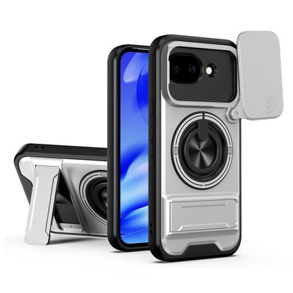 Lens Sliding Window Multifunctional Magnetic Shockproof Phone Case, For Google Pixel 11 / 11 Pro, For Google Pixel 10a, For Google Pixel 9a, For Google Pixel 9 Pro XL 5G, For Google Pixel 9, For Google Pixel 8a, For Google Pixel 8 Pro, For Google Pixel...