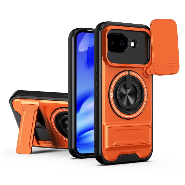 Lens Sliding Window Multifunctional Magnetic Shockproof Phone Case, For Google Pixel 11 / 11 Pro, For Google Pixel 10a, For Google Pixel 9a, For Google Pixel 9 Pro XL 5G, For Google Pixel 9, For Google Pixel 8a, For Google Pixel 8 Pro, For Google Pixel...