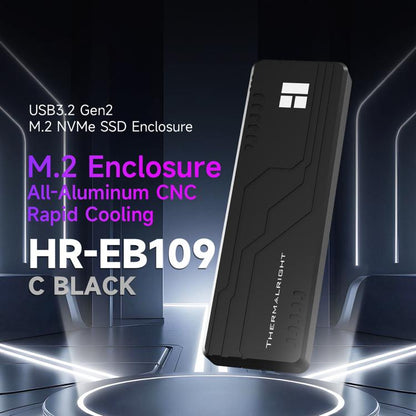 THERMALRIGHT HR-EB109 M.2 NVMe SSD Enclosure with Type-C to Type-C Cable, EB109 C-C Cable