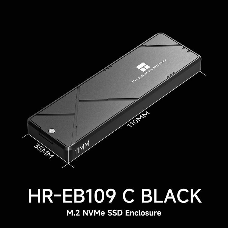 THERMALRIGHT HR-EB109 M.2 NVMe SSD Enclosure with Type-C to Type-C Cable, EB109 C-C Cable