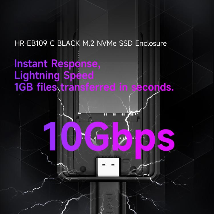 THERMALRIGHT HR-EB109 M.2 NVMe SSD Enclosure with Type-C to Type-C Cable, EB109 C-C Cable