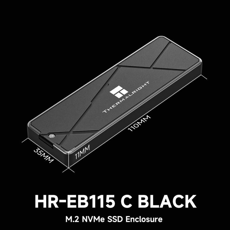 THERMALRIGHT HR-EB115 M.2 NVMe SSD Enclosure with Type-C to Type-C Cable, EB115 C-C Cable