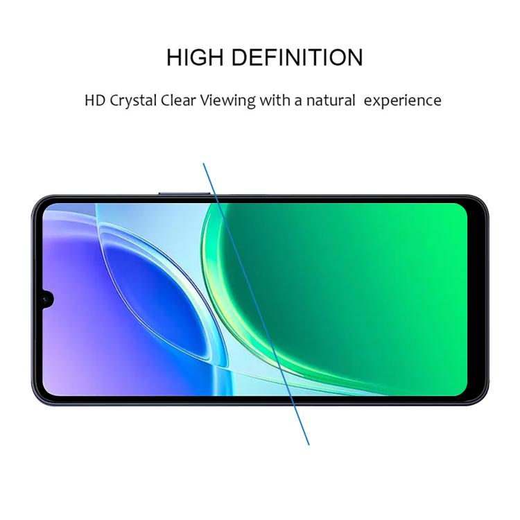 High Aluminum Full Screen Silk Printing Tempered Glass Film, For vivo Y6t 5G / Y6 5G, For vivo T5 4G, For vivo Y27 5G / 4G 2023