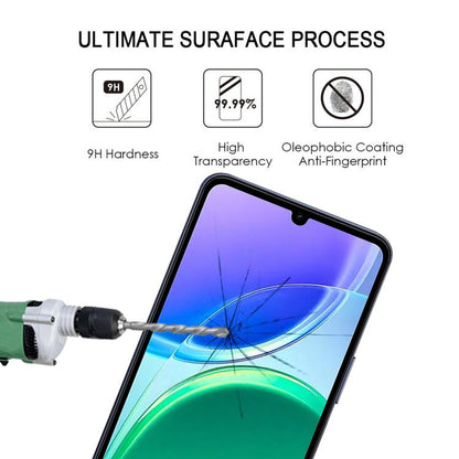 High Aluminum Full Screen Silk Printing Tempered Glass Film, For vivo Y6t 5G / Y6 5G, For vivo T5 4G, For vivo Y27 5G / 4G 2023