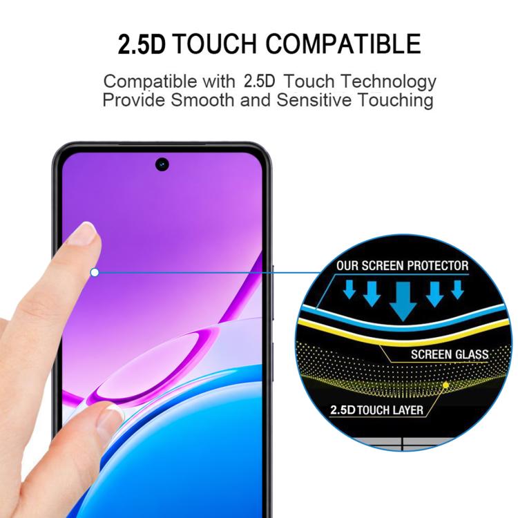 High Aluminum Full Screen Silk Printing Tempered Glass Film, For vivo Y31s 5G 2026, For vivo Y6t 5G / Y6 5G, For vivo T5 4G, For vivo Y27 5G / 4G 2023