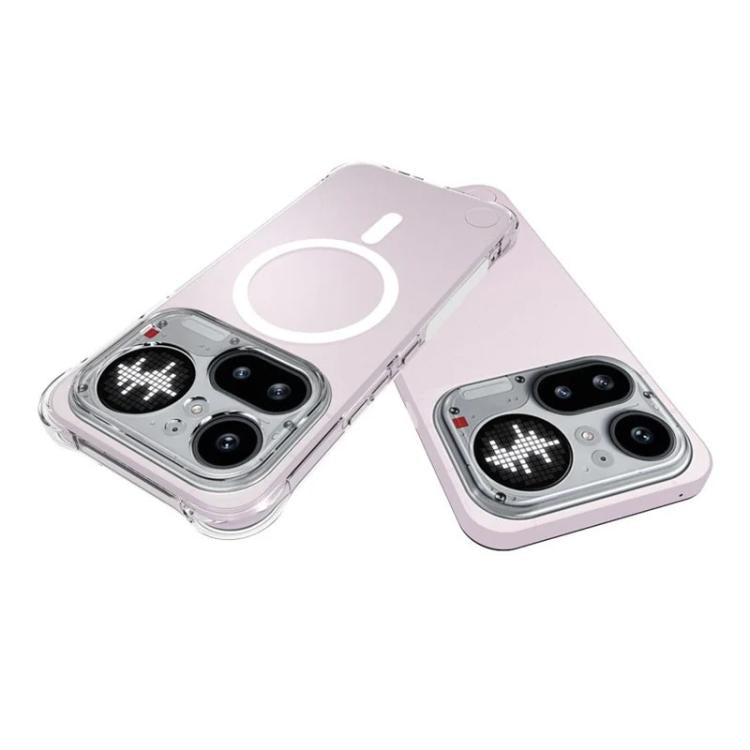 WANLONFENG Transparent Magnetic Four-Corner Shockproof TPU Phone Case with Screen Film, For Nothing Phone 4a Pro, For Nothing Phone 4a, For Nothing Phone 3a Lite, For Nothing Phone 3a Pro