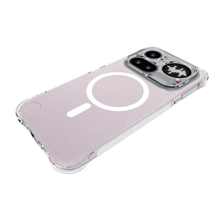 WANLONFENG Transparent Magnetic Four-Corner Shockproof TPU Phone Case with Screen Film, For Nothing Phone 4a Pro, For Nothing Phone 4a, For Nothing Phone 3a Lite, For Nothing Phone 3a Pro