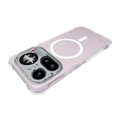 WANLONFENG Transparent Magnetic Four-Corner Shockproof TPU Phone Case with Screen Film, For Nothing Phone 4a Pro, For Nothing Phone 4a, For Nothing Phone 3a Lite, For Nothing Phone 3a Pro