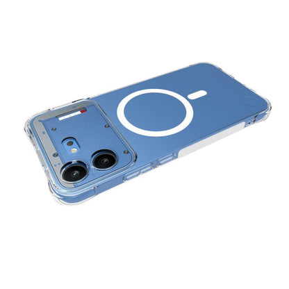 WANLONFENG Transparent Magnetic Four-Corner Shockproof TPU Phone Case with 2pcs Screen Films, For Nothing Phone 4b, For Nothing Phone 4a Pro, For Nothing Phone 4a, For Nothing Phone 3a Lite, For Nothing Phone 3a Pro