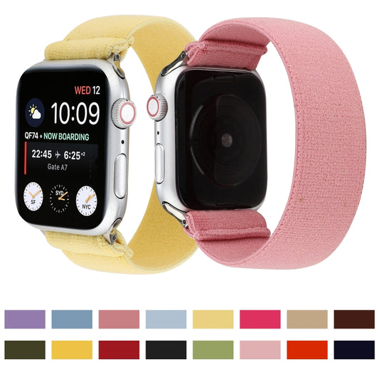 Solid Color Silicone Replacement Strap Watchband, For Apple Watch Series 7  41mm / & 6 & SE & 5 & 4 40mm, For Apple Watch Series  7  45mm / & 6 & SE & 5 & 4 44mm