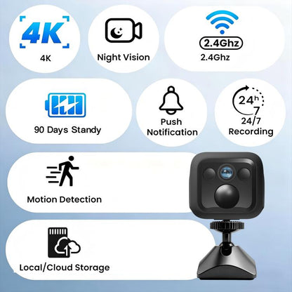 B01 Home HD Smart WiFi Camera, Supports Night Vision and Motion Detection, B01